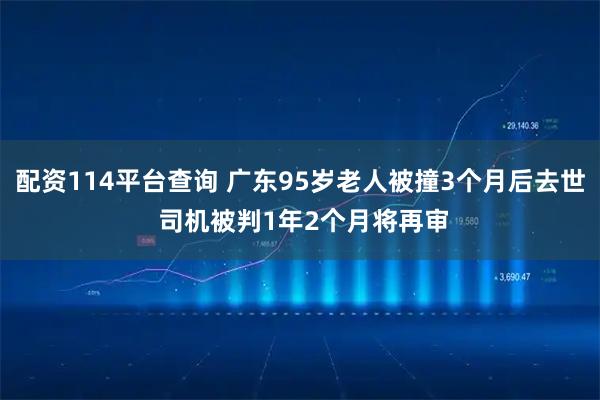 配资114平台查询 广东95岁老人被撞3个月后去世 司机被判1年2个月将再审